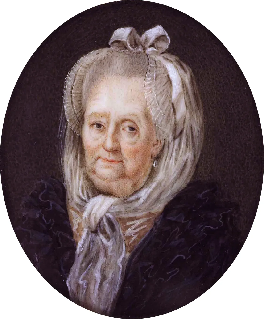 Eleonora Czartoryska, née Countess Waldstein (1710-1795) (1793) by Franz Ludwig Close — original painting reproduced as a hand-painted oil on canvas
