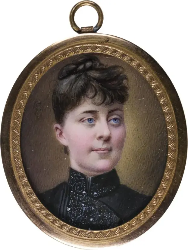 Ellen Hartman, Actress by Anna Beata af Kleen — original painting reproduced as a hand-painted oil on canvas