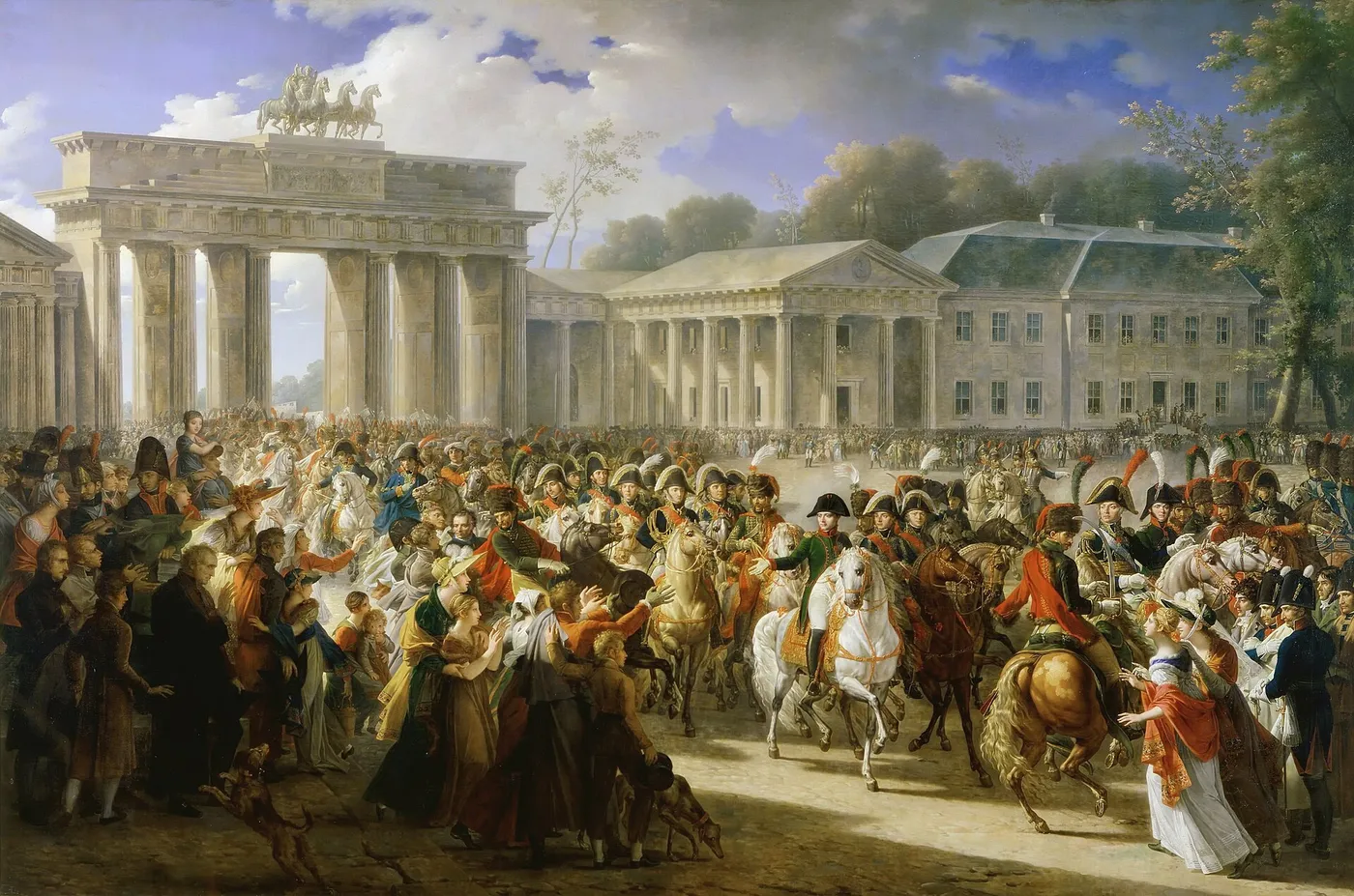 Entry of Napoleon I into Berlin, 27th October 1806 (1810) by Charles Meynier — original painting reproduced as a hand-painted oil on canvas