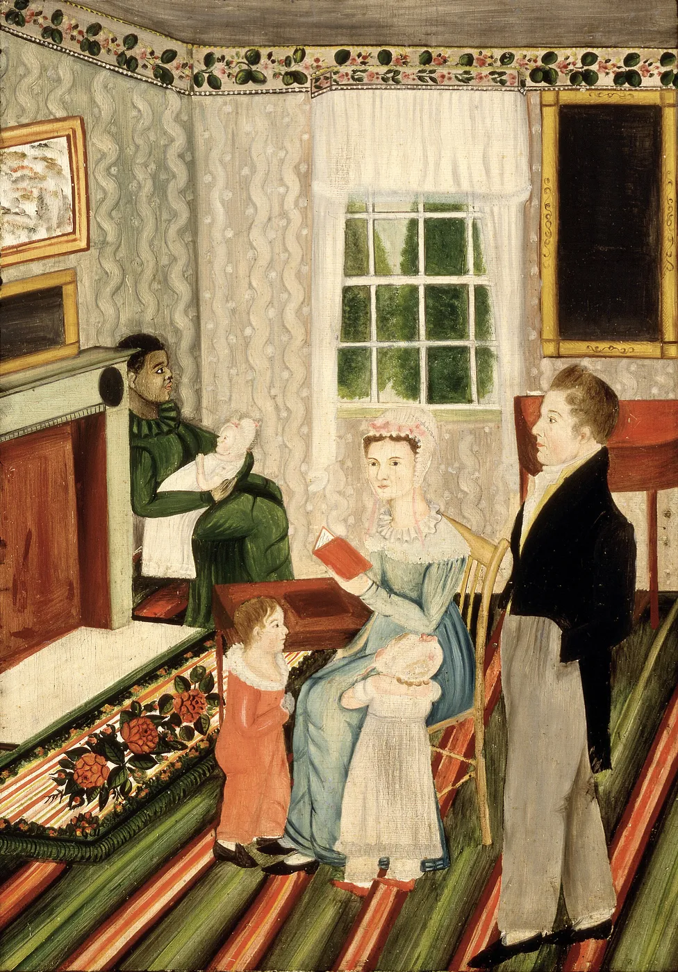 Family Portrait (1832) by Deborah Goldsmith — original painting reproduced as a hand-painted oil on canvas