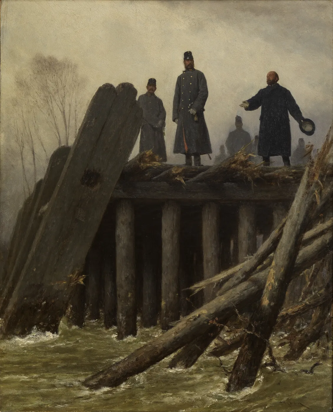 Franz Joseph I on Taborbrücke, 1862 (1862) by August von Pettenkofen — original painting reproduced as a hand-painted oil on canvas