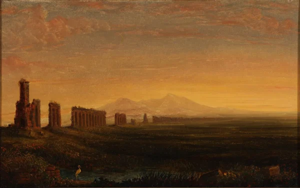 From the Roman Campagna by Bolette Puggaard — original painting reproduced as a hand-painted oil on canvas