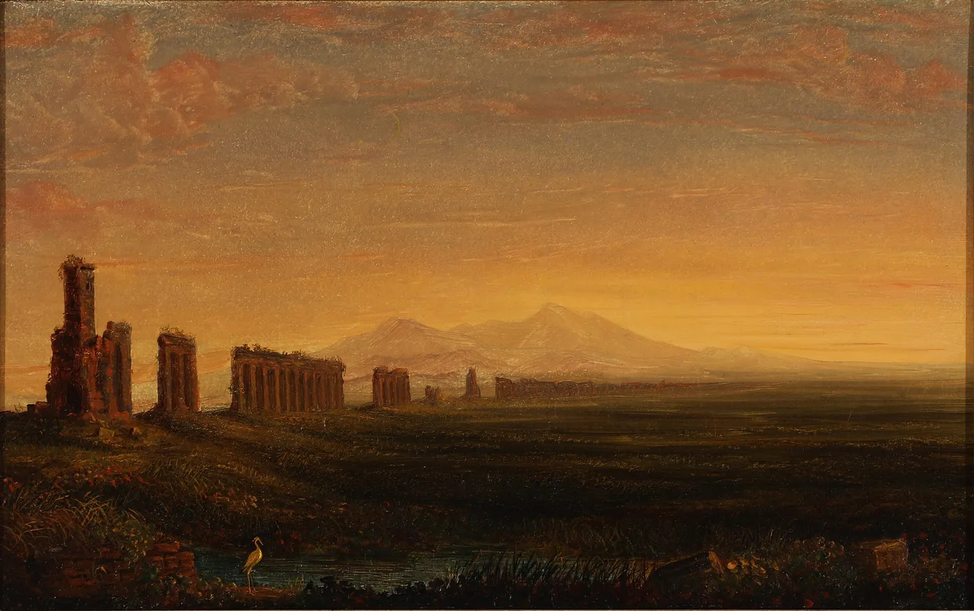 From the Roman Campagna by Bolette Puggaard — original painting reproduced as a hand-painted oil on canvas