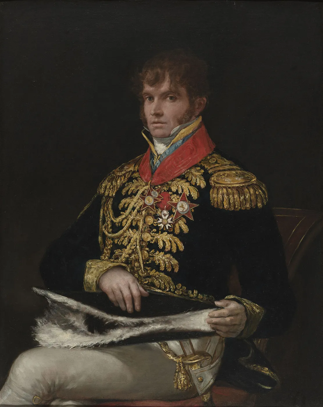 General Nicolas Philippe Guye (1810) by Francisco Goya — original painting reproduced as a hand-painted oil on canvas