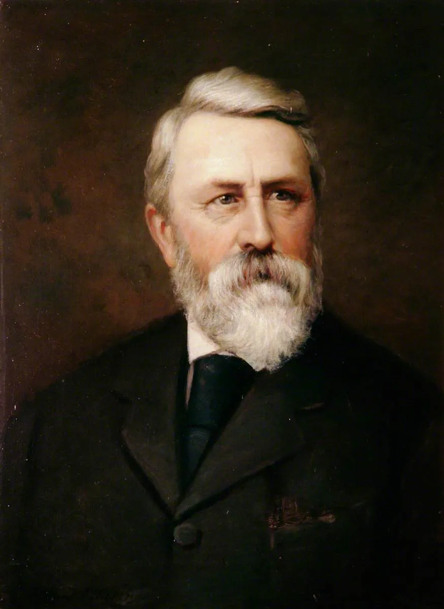 George Clayton Eaton (1834–1900) (painted from a photograph) (1900) by Edward Elliott — original painting reproduced as a hand-painted oil on canvas