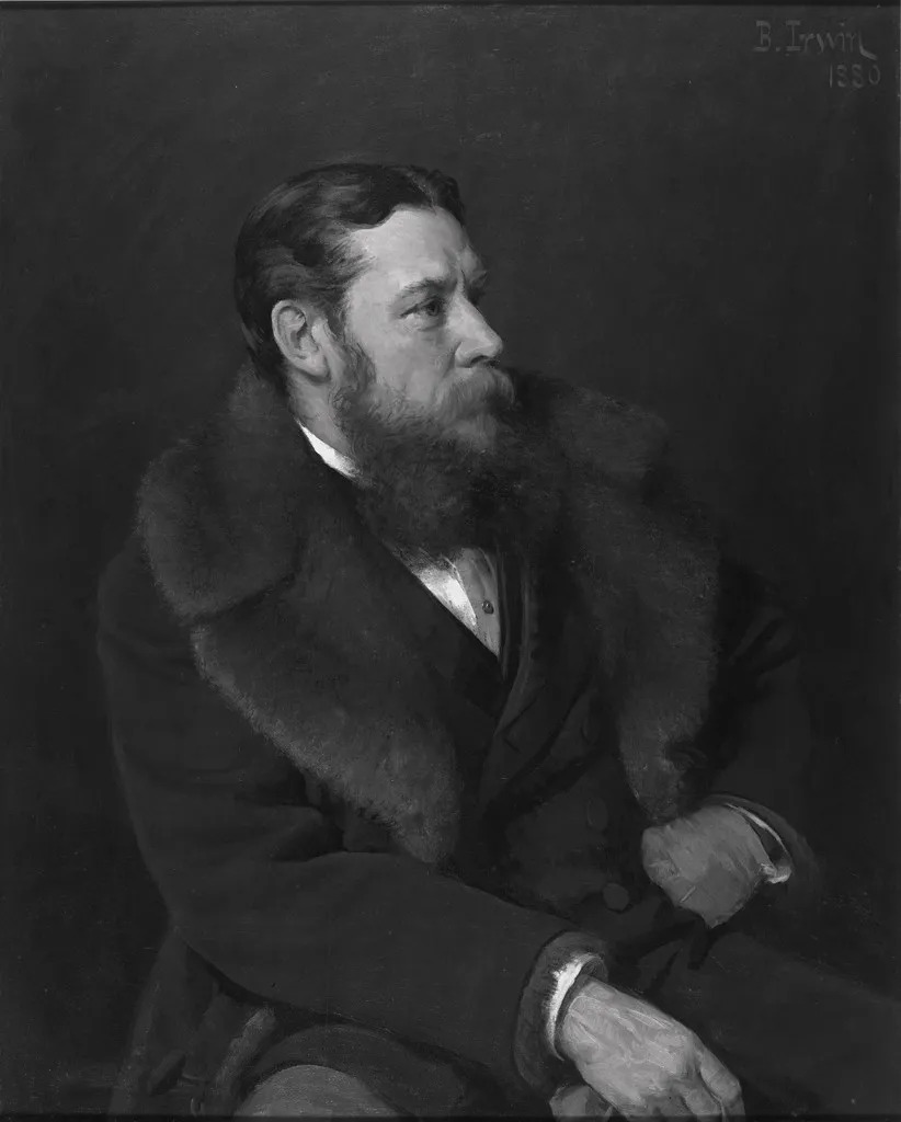 George Tufton Moffatt (1836-1895) (1880) by Benoni Irwin — original painting reproduced as a hand-painted oil on canvas