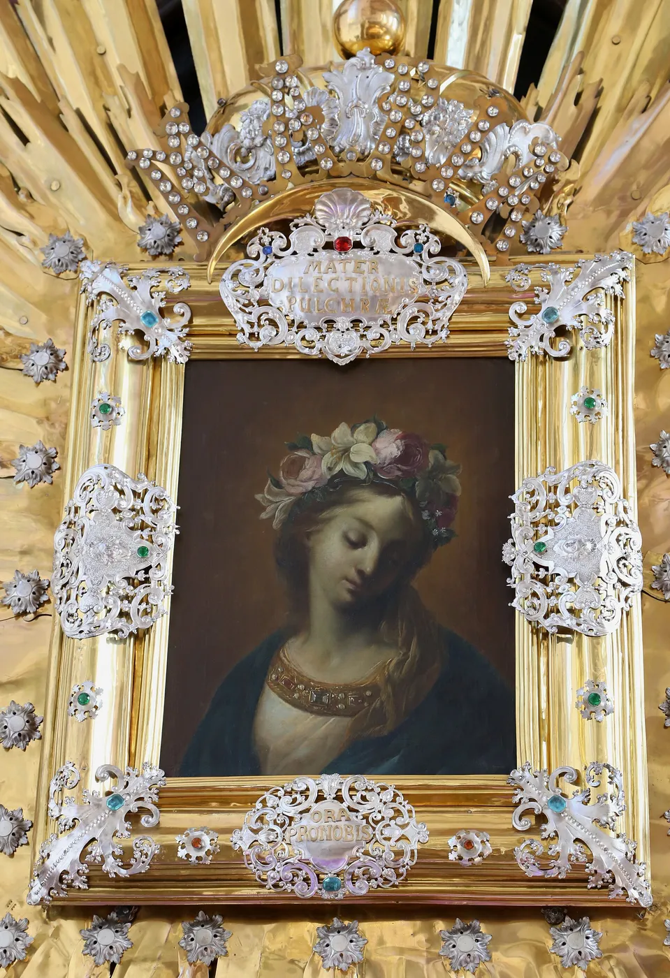 Gnadenbild Maria, Mutter der Schönen Liebe (1750) by Franz Metz — original painting reproduced as a hand-painted oil on canvas