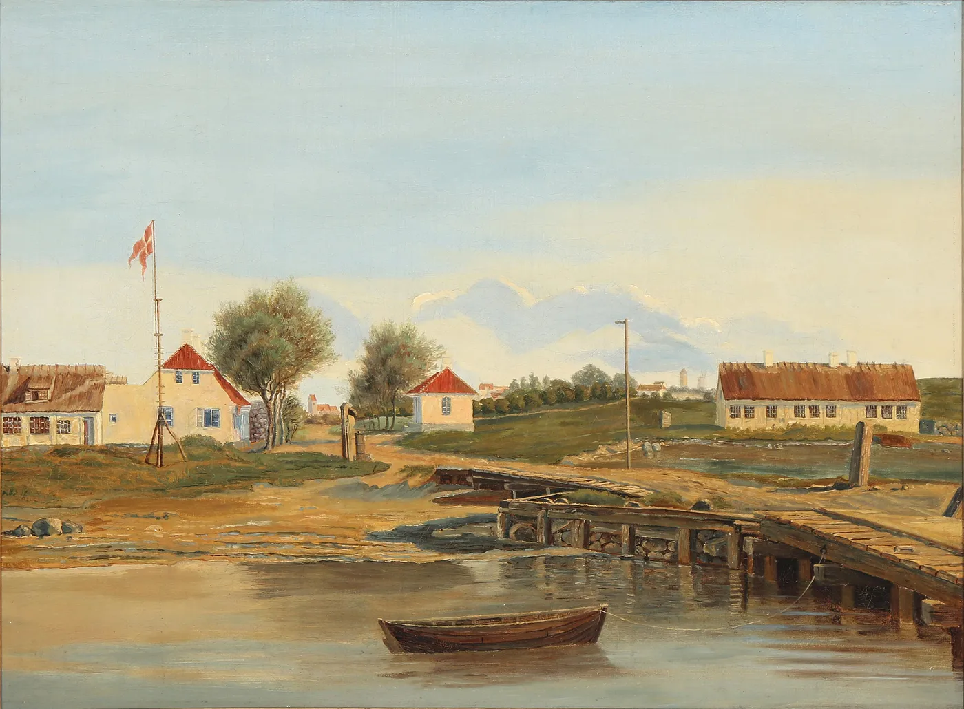 Harbour scene from Masned near Vordingborg, Denmark — Adolf Carl