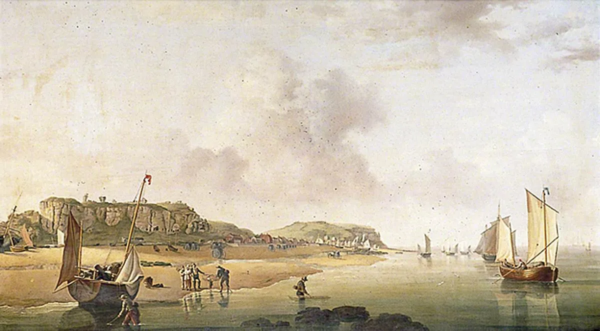 Hastings, East Sussex (1814) by Charles Martin Powell — original painting reproduced as a hand-painted oil on canvas
