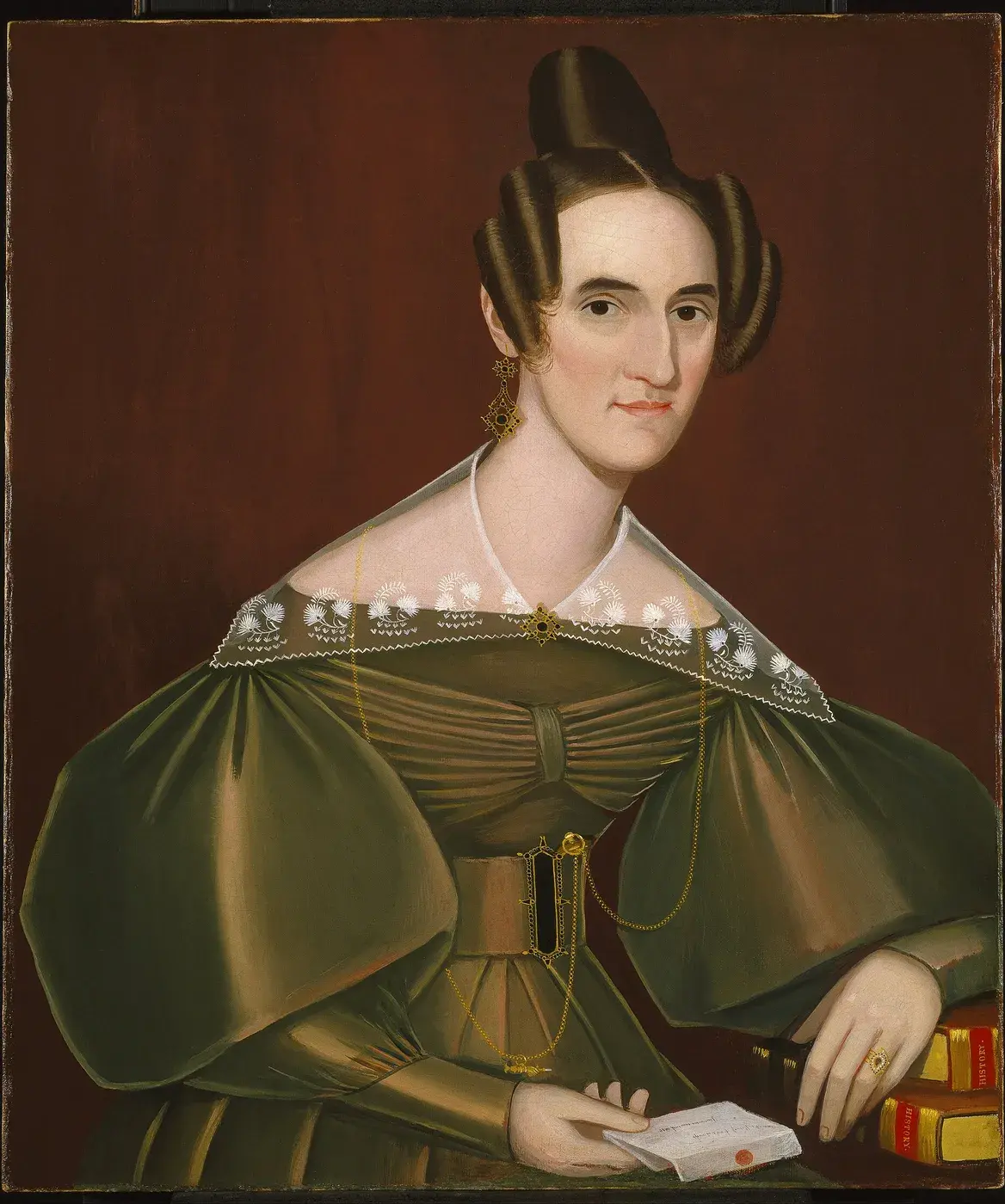 Jeannette Woolley, later Mrs. John Vincent Storm — Ammi Phillips
