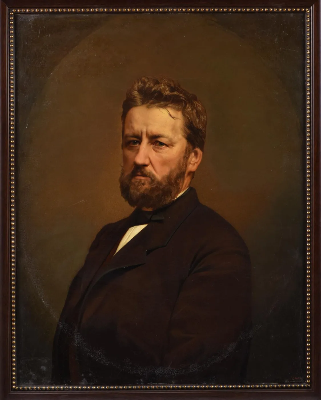 Johann Reimers (1818–1868) (1869) by Bogdan Wenig — original painting reproduced as a hand-painted oil on canvas