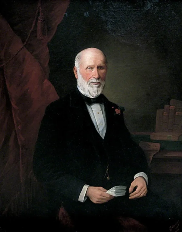 John Coram (1892) by Alexander J. Grossmann — original painting reproduced as a hand-painted oil on canvas