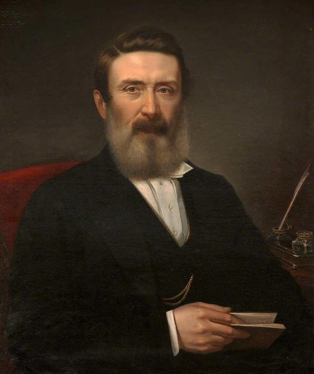 John Williams of Caernarvon (1823–1887) (1878) by Evan Williams — original painting reproduced as a hand-painted oil on canvas