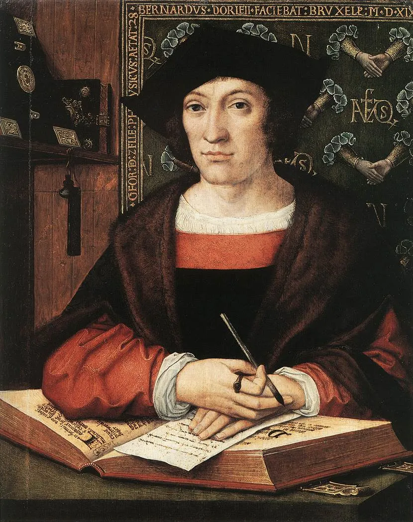 Joris van Zelle (1519) by Bernard van Orley — original painting reproduced as a hand-painted oil on canvas