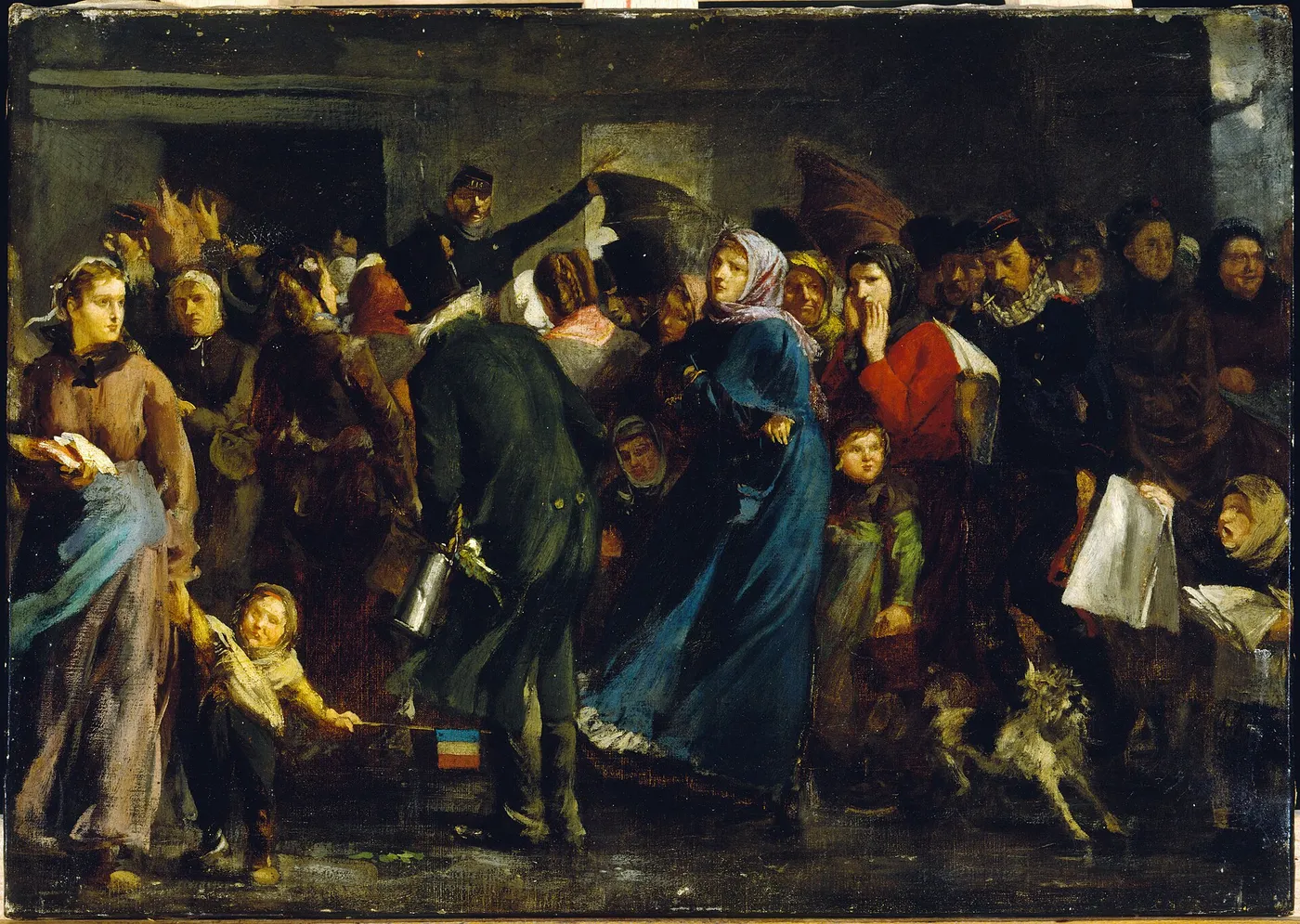 La queue à la boucherie en 1871 — Clément-Auguste Andrieux