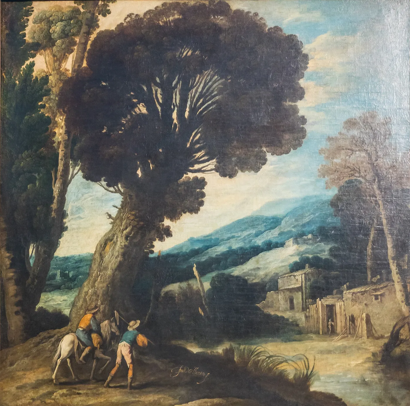 Landscape (1650) by Francisco Collantes — original painting reproduced as a hand-painted oil on canvas
