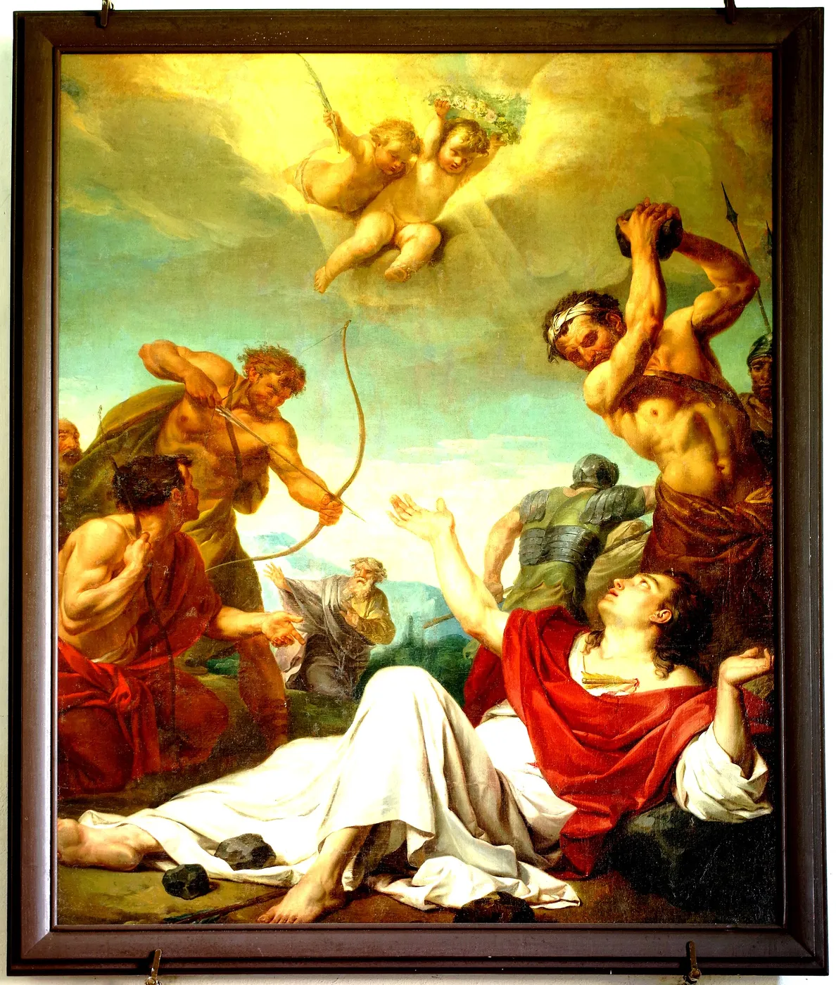 le Martyre de saint Genéfort (1766) by Dominique Lefèvre-Desforges — original painting reproduced as a hand-painted oil on canvas