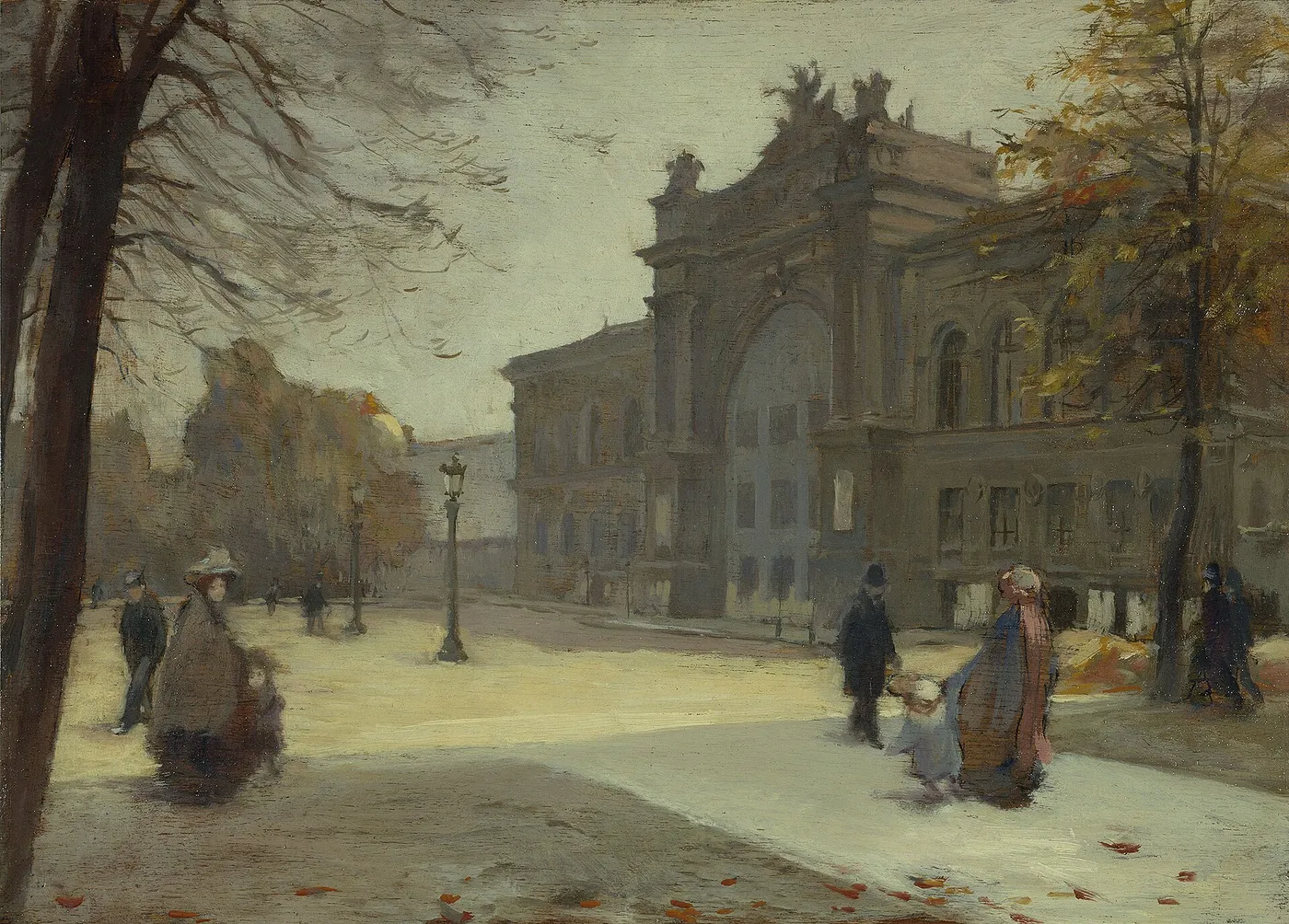 Le Palais de l’industrie (1899) by Eugène Trigoulet — original painting reproduced as a hand-painted oil on canvas
