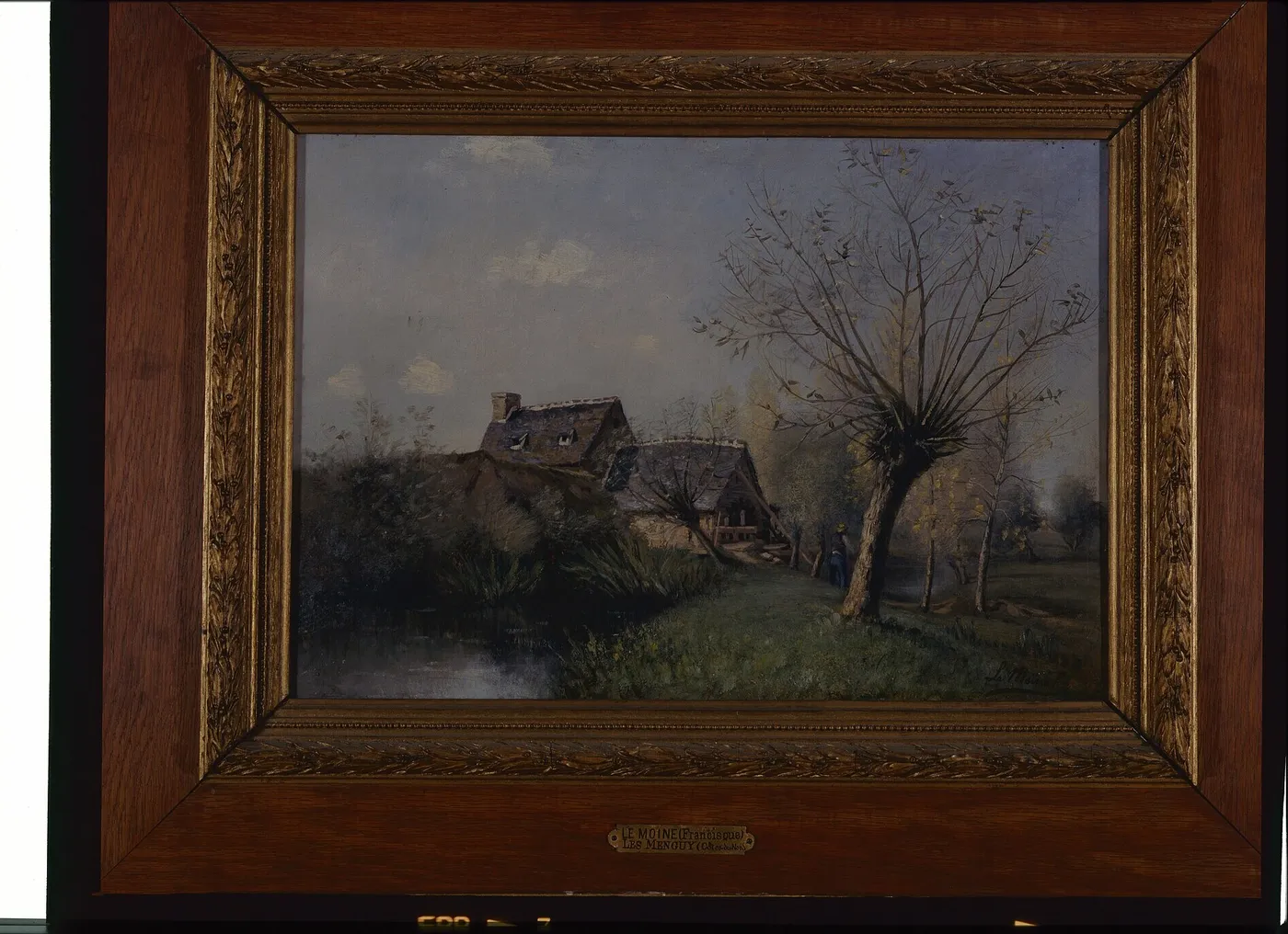 Les Menguy by Francisque Lemoine — original painting reproduced as a hand-painted oil on canvas