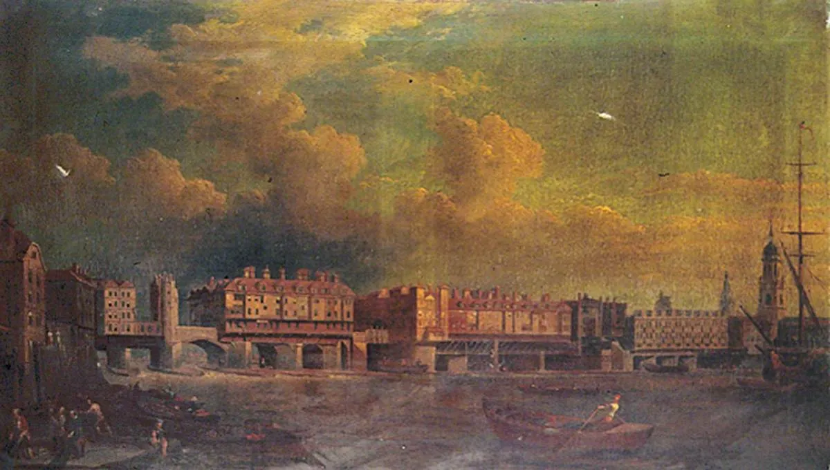London Bridge before Alterations in 1757 — Alexander F. Rolfe