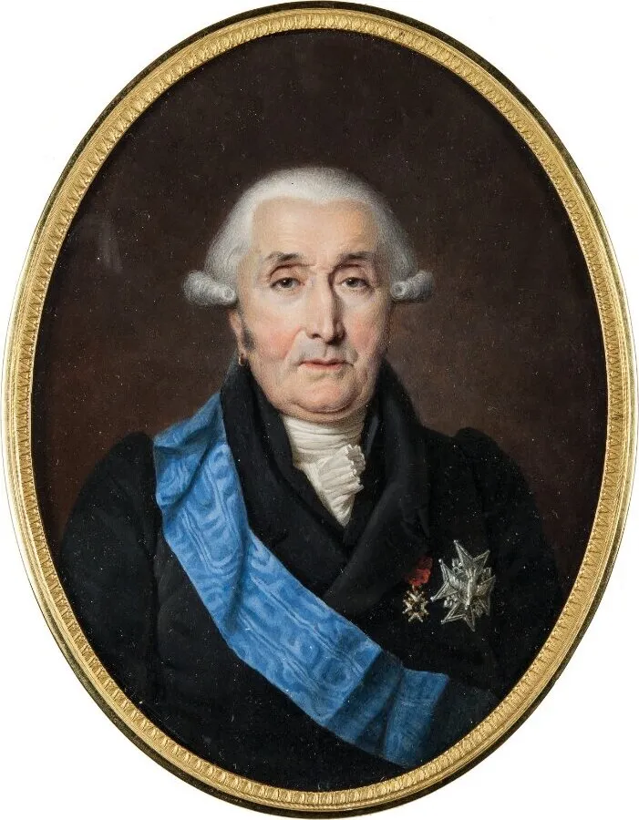 Louis Henri Joseph, Count of Bourbon, Prince of Condé (1830) by François Meuret — original painting reproduced as a hand-painted oil on canvas