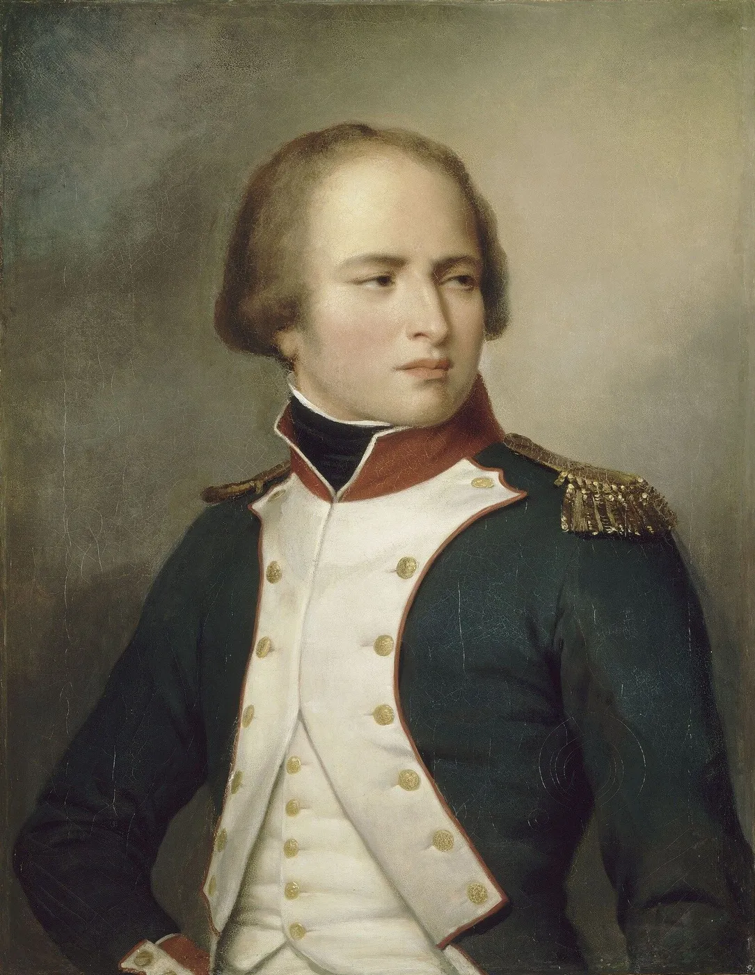 Louis-Nicolas Davout, lieutenant-colonel au 3e bataillon de l’Yonne en 1792 (1770-1823) (1834) by Alexis-Nicolas Pérignon — original painting reproduced as a hand-painted oil on canvas
