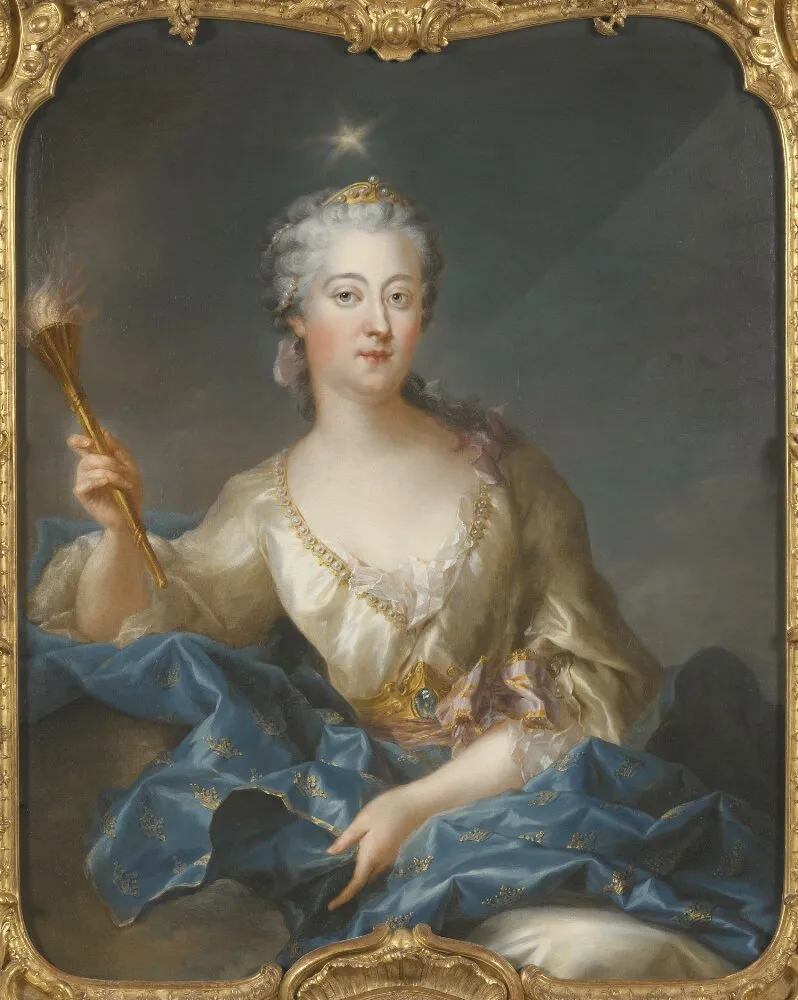 Lovisa Ulrika, as Aurora by François Adrien Grasognon Latinville — original painting reproduced as a hand-painted oil on canvas