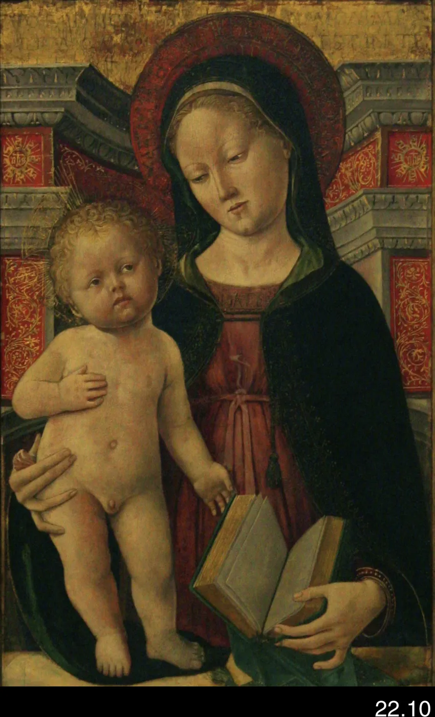Madonna and Child by Francesco dai Libri — original painting reproduced as a hand-painted oil on canvas