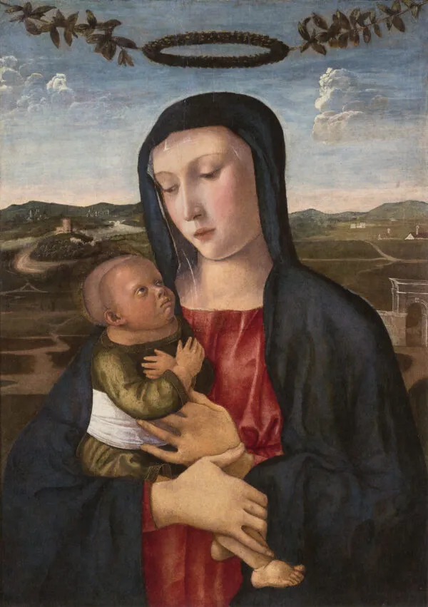 Madonna Kalmar (1457) by Giovanni Bellini — original painting reproduced as a hand-painted oil on canvas