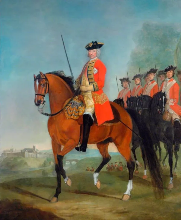 Major General the Honourable Sir Charles Howard, CB, Colonel of the Regiment (1738–1748) (1745) by David Morier — original painting reproduced as a hand-painted oil on canvas