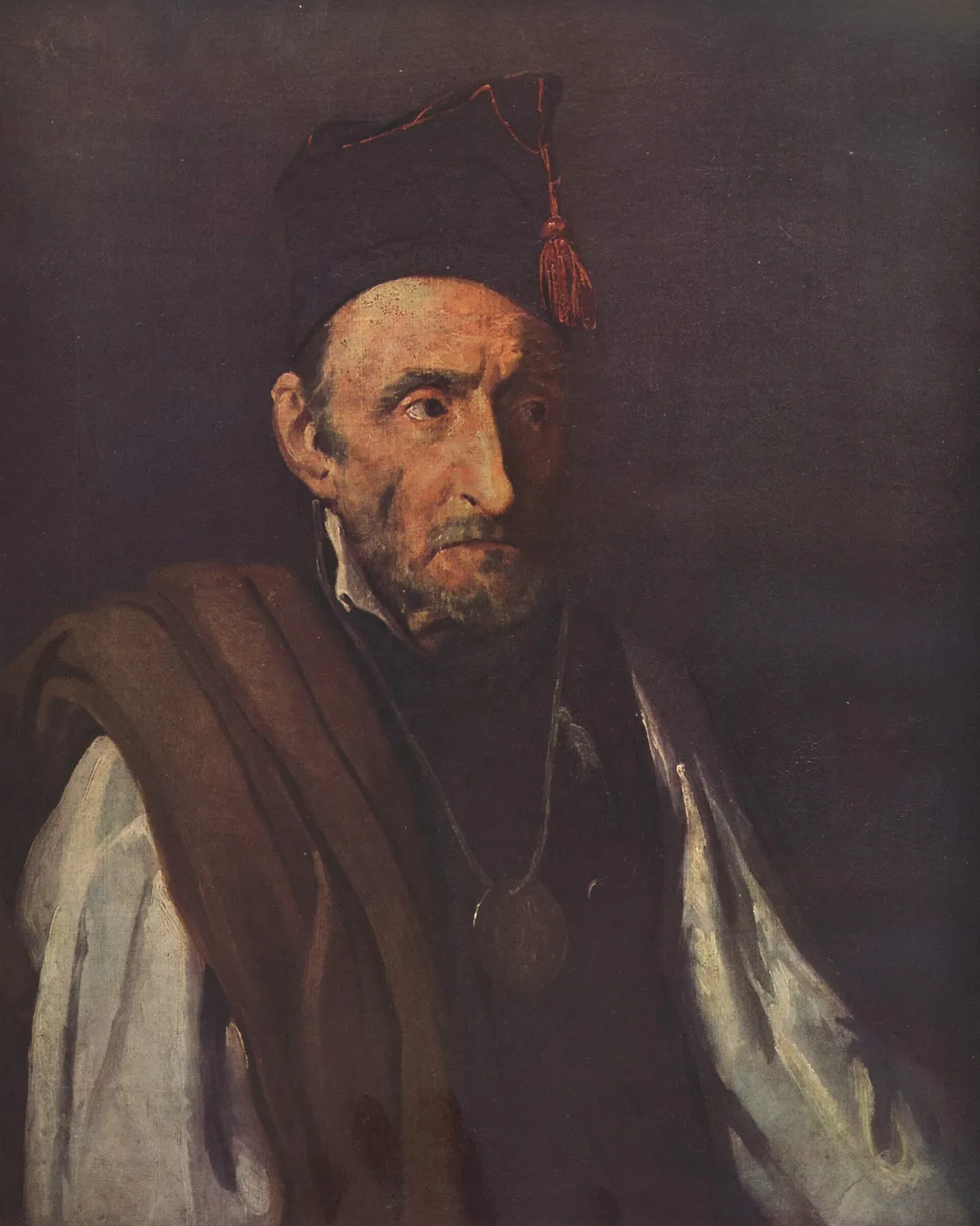 Man with Delusions of Military Command (1850) by Théodore Géricault — original painting reproduced as a hand-painted oil on canvas