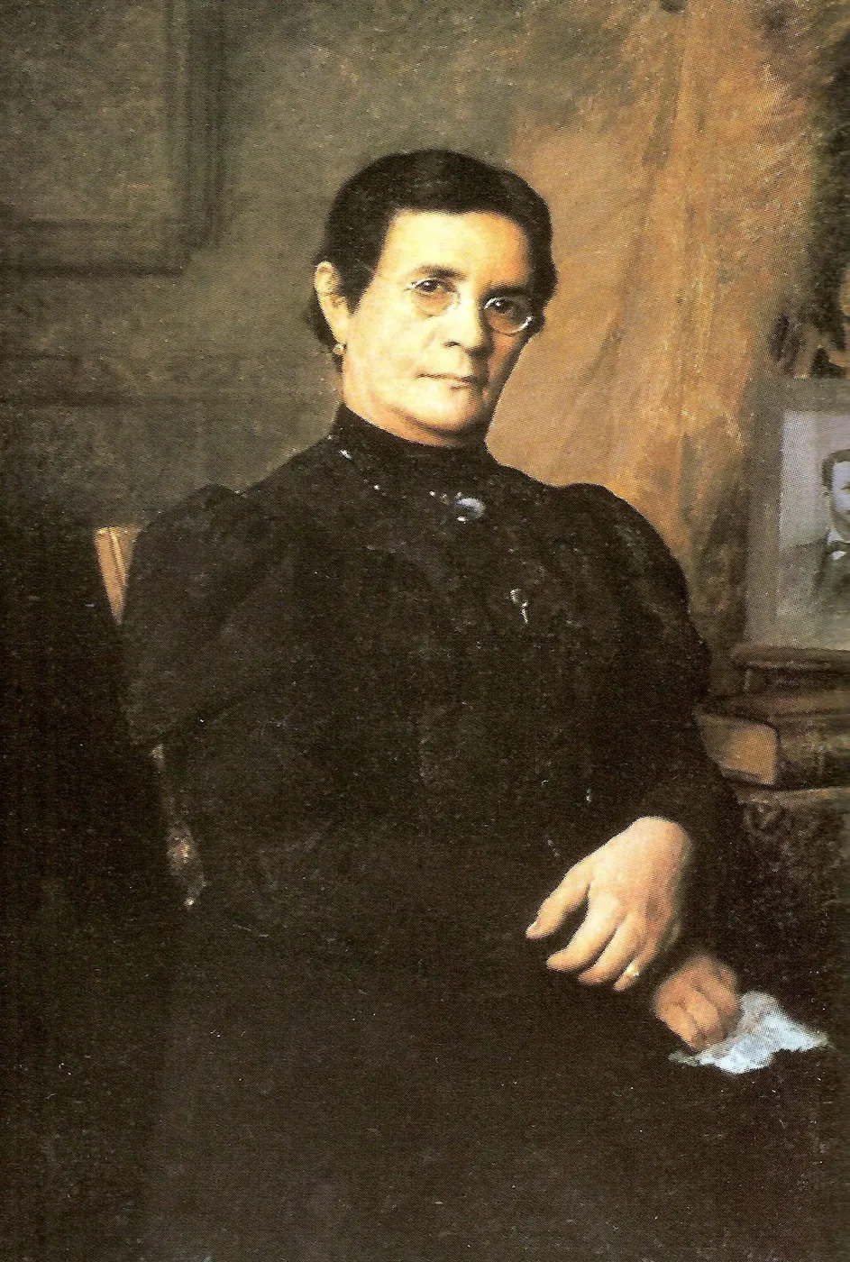 Margarita Poleo de Chating. (1907) by Antonio Herrera Toro — original painting reproduced as a hand-painted oil on canvas