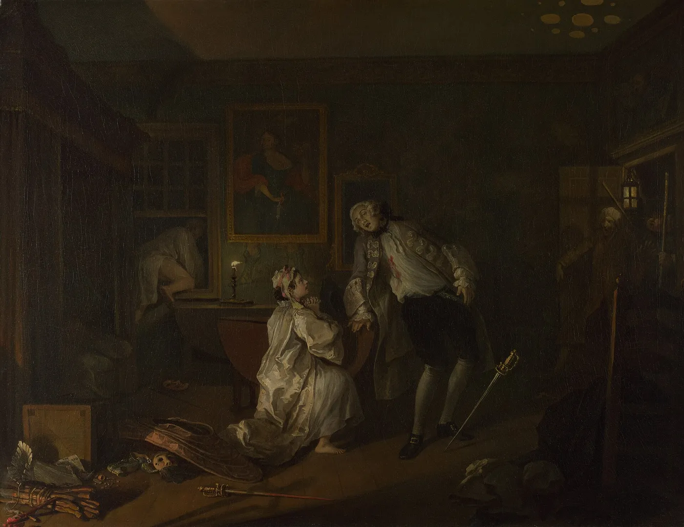 Marriage A-la-Mode: 5. The Bagnio — William Hogarth