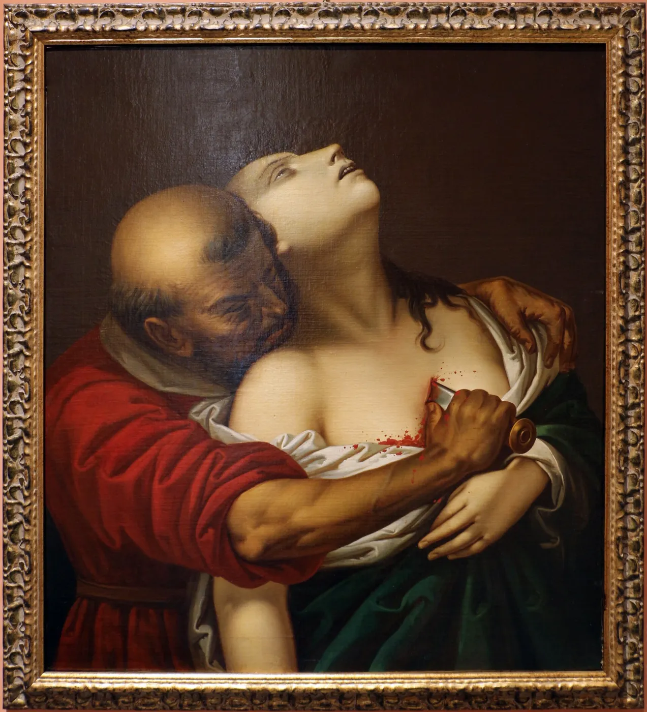 Martyrdom of Saint Agnes by Annunziato Vitrioli — original painting reproduced as a hand-painted oil on canvas