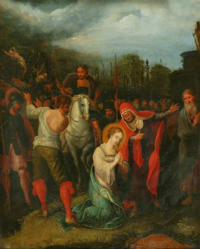 Martyrdom of Saint Catherine (1649) by Cornelis de Baellieur — original painting reproduced as a hand-painted oil on canvas