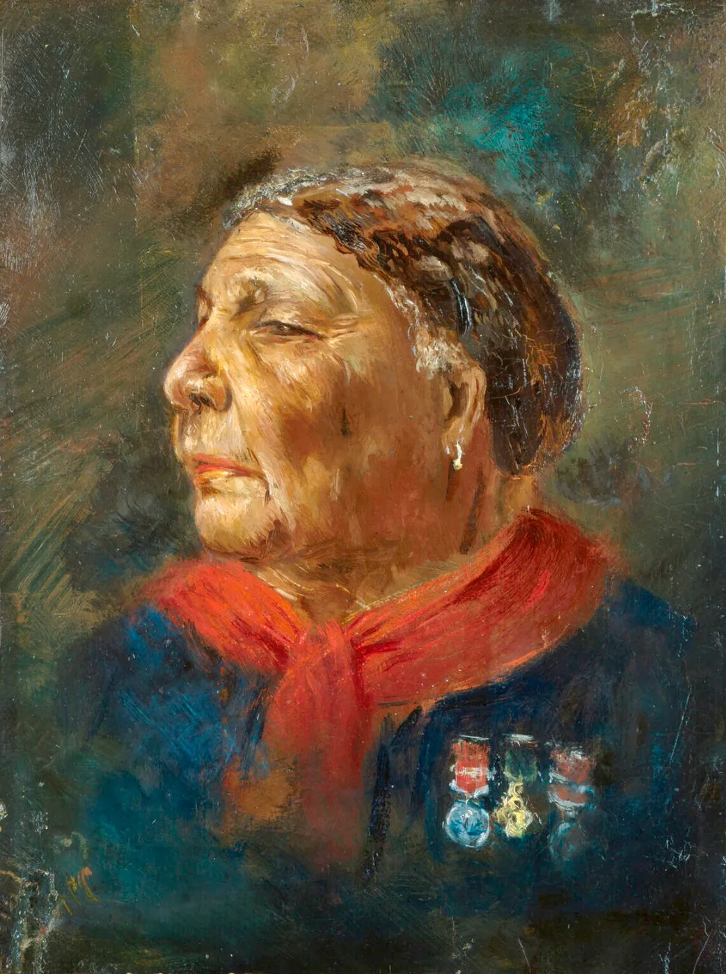 Mary Jane Seacole (née Grant) (1869) by Albert Charles Challen — original painting reproduced as a hand-painted oil on canvas