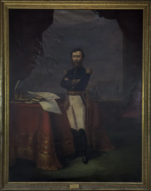 Melchor Pacheco y Obes by Eduardo Dionisio Carbajal — original painting reproduced as a hand-painted oil on canvas