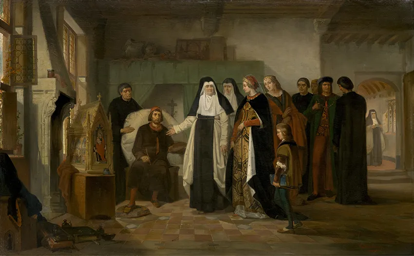 Memling peint les reliques de Sainte-Ursule — Eduard Wallays