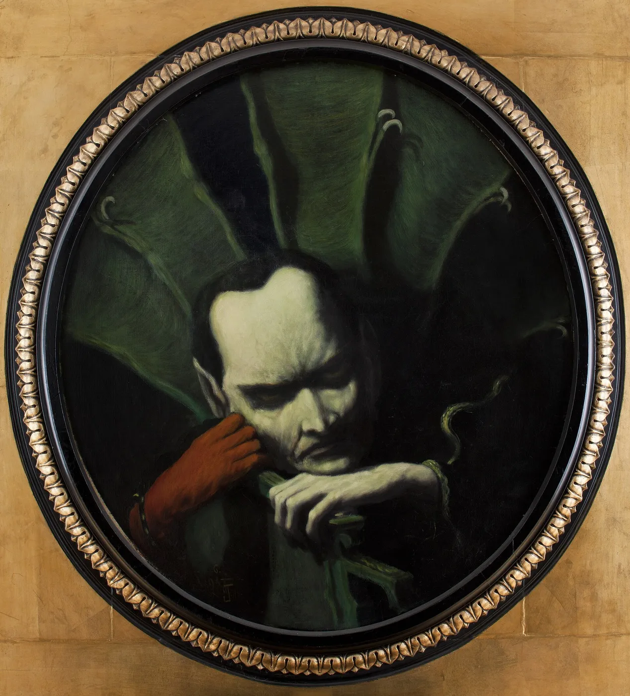 Mephisto (1893) by Feliks Jabłczyński — original painting reproduced as a hand-painted oil on canvas