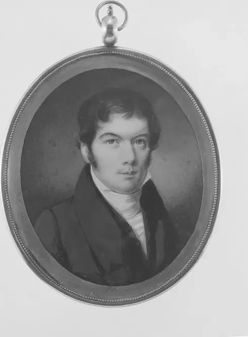 Mr. Hagner (1825) by Daniel Dickinson — original painting reproduced as a hand-painted oil on canvas