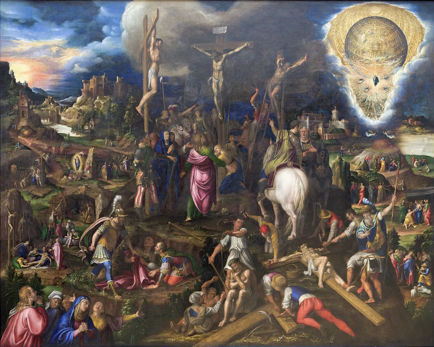 Mysteries of Christ’s Passion (1569) by Antonio Campi — original painting reproduced as a hand-painted oil on canvas