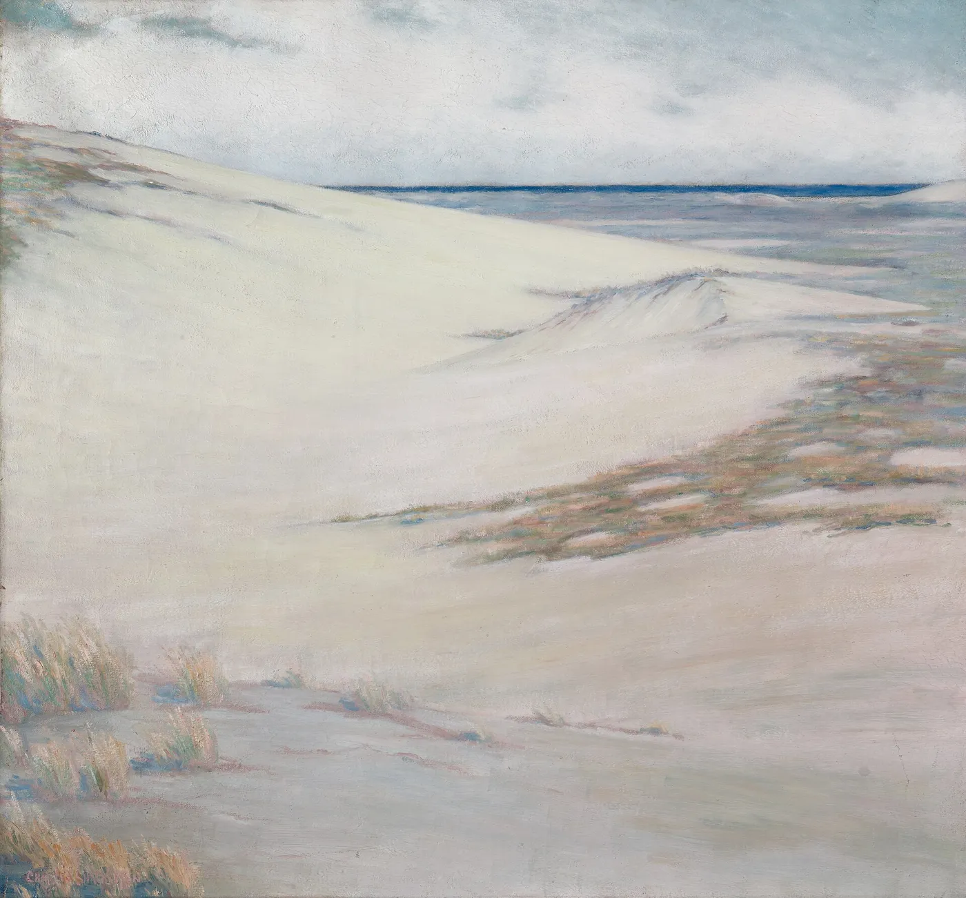 Over the Dunes, Cape Cod, Massachusetts (1919) by Charles Shackleton — original painting reproduced as a hand-painted oil on canvas