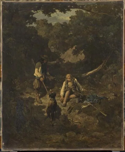 Pâtres bas-bretons — Adolphe Pierre Leleux