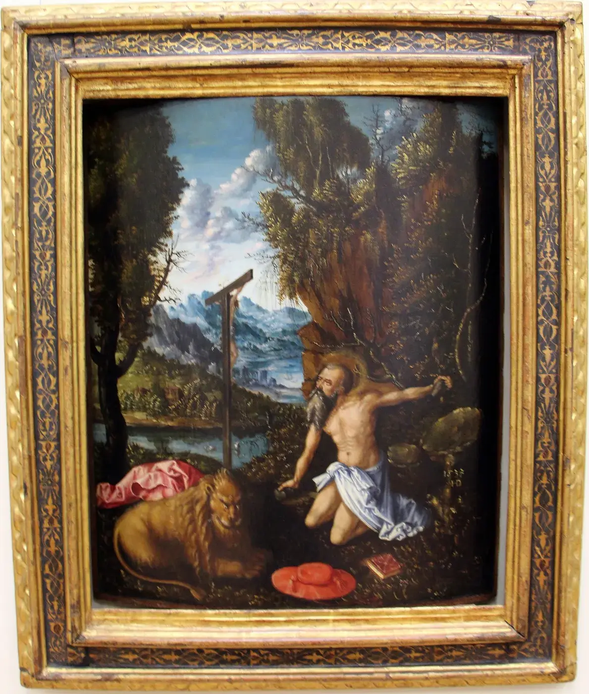Penitent St. Jerome in the Desert by Daniel Hopfer — original painting reproduced as a hand-painted oil on canvas