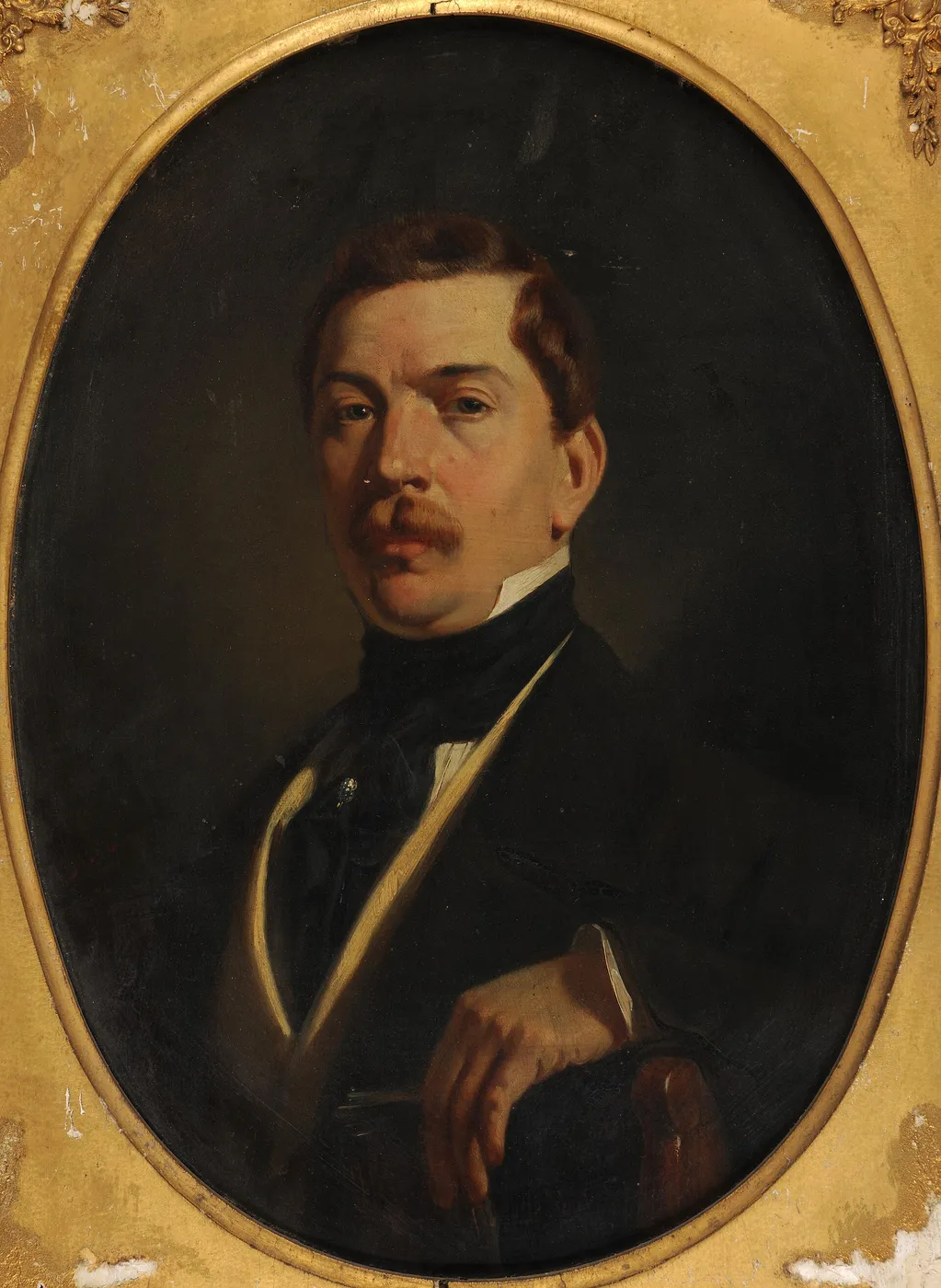 Pierre-Narcisse Greno (1848) by Félix Cottrau — original painting reproduced as a hand-painted oil on canvas