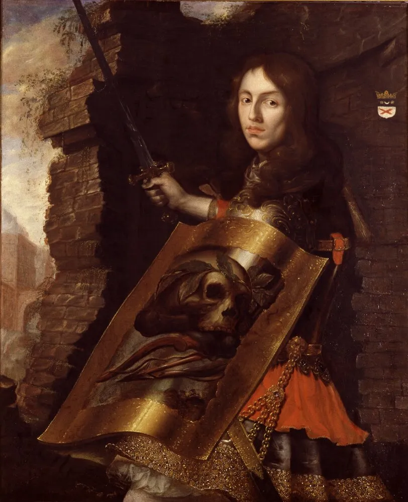 Pontus Fredrik De la Gardie, 1630-1692, count, baron, national council, general governor, president, married to Countess Beata Elisabet von Königsmarck (1650) by Cornelis Picolet — original painting reproduced as a hand-painted oil on canvas