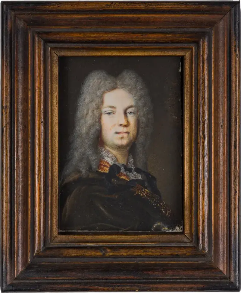 Portrait av Fabian Wrede af Elimä (1694-1768) (1726) by Andreas Møller — original painting reproduced as a hand-painted oil on canvas