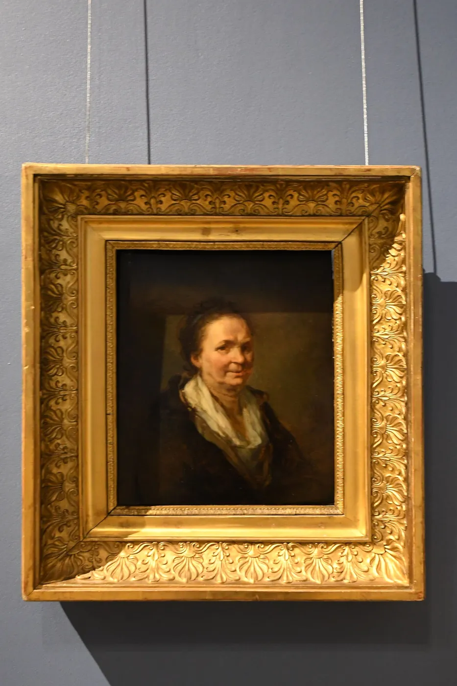 Portrait d’une vieille femme, peut-être la mère de l’artiste (1777) by Étienne Théolon — original painting reproduced as a hand-painted oil on canvas