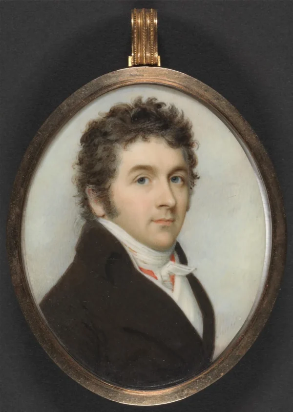 Portrait of a Gentleman by Charles Robertson — original painting reproduced as a hand-painted oil on canvas
