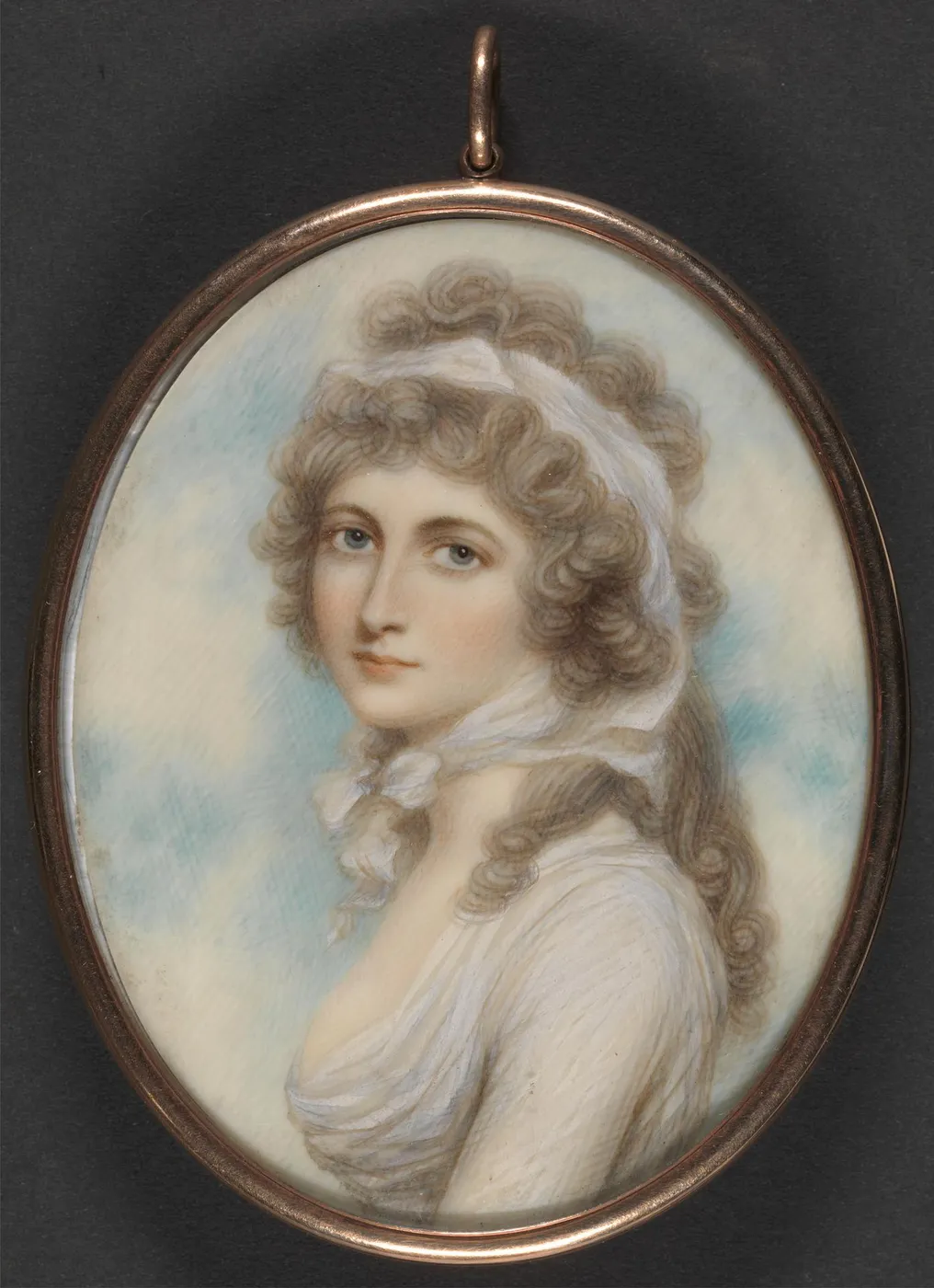 Portrait of a Lady by Andrew Plimer — original painting reproduced as a hand-painted oil on canvas
